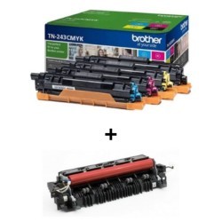 Pack 4 cartouches de toner Brother TN-243 BK/C/Y/M + 1 kit de fusion D0135X001