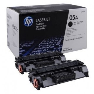 HP 05A pack de 2 toners HP noirs (CE505D)