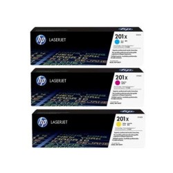 HP 201X pack de 3 toners HP cyan/magenta/jaune grande capacité (CF253XM)