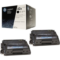 HP 42X pack de 2 toners HP noirs grande capacité (Q5942XD)
