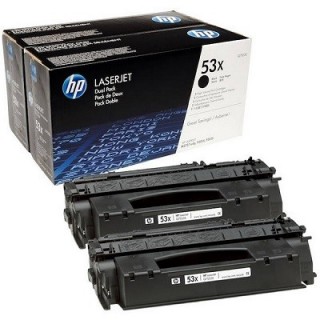 HP 53X pack de 2 toners HP noirs grande capacité (Q7553XD)