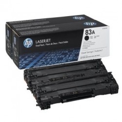 HP 83A pack de 2 toners HP noirs (CF283AD)