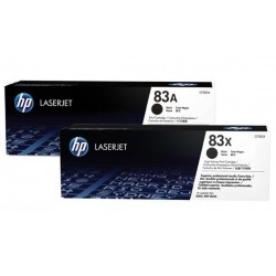 HP 83X pack de 2 toners HP noirs grande capacité (CF283XD)