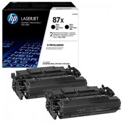 HP 87X pack de 2 toners HP noirs grande capacité (CF287XD)