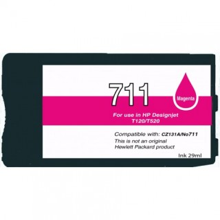 CZ131A / N°711 cartouche d'encre Magenta compatible pour imprimante HP