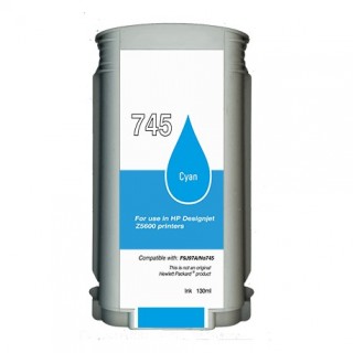 F9J97A / N°745 cartouche d'encre Cyan compatible pour imprimante HP