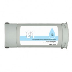 C4934A / N°81 cartouche d'encre Cyan Clair compatible pour imprimante HP