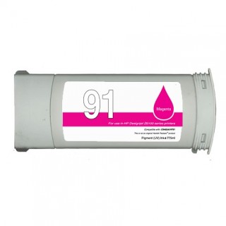 C9468A / N°91 cartouche d'encre Magenta compatible pour imprimante HP