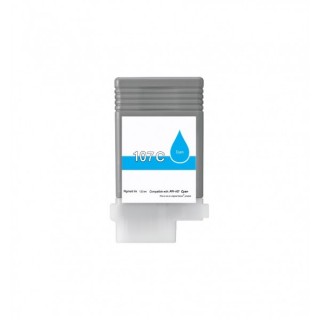 PFI-107C - 6706B001 Encre Cyan compatible pour CANON