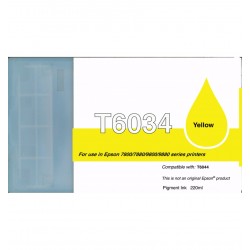 C13T603400 / T6034 cartouche d'encre Jaune compatible pour imprimante EPSON