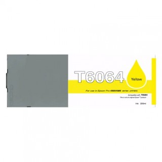 C13T606400 / T6064 cartouche d'encre Jaune compatible pour imprimante EPSON