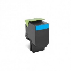 80C2SC0 / 80C2SCE Toner Cyan compatible pour imprimante LEXMARK