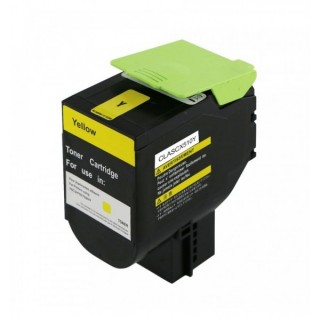 800X4 / 80C0X40 / 802XY / 80C2XY0 Toner Jaune compatible pour imprimante LEXMARK