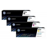 Pack 4 cartouches de toner compatible HP 203X BK/C/Y/M